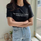 RepeatレタリングTシャツ レーヨンミックス 半袖 | PREMIUM K | 詳細画像2 