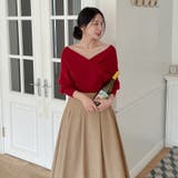 2WAYカシュクールニット オフショルダー イレギュラーヘム | PREMIUM K | 詳細画像2