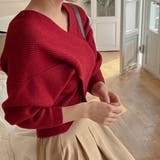 2WAYカシュクールニット オフショルダー イレギュラーヘム | PREMIUM K | 詳細画像6