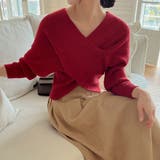 2WAYカシュクールニット オフショルダー イレギュラーヘム | PREMIUM K | 詳細画像8