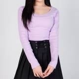 ワイドラウンドネックロングTシャツ クロップド丈 ショート丈 | PREMIUM K | 詳細画像4 