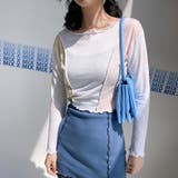 トリプルカラークロップドTシャツ ロングTシャツ カットソー | PREMIUM K | 詳細画像5
