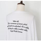 TakeOffバックレタリングTシャツ ドロップショルダー ゆったり | PREMIUM K | 詳細画像23 