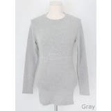 Gray | トレッドロングTシャツ ラウンドネック スリムフィット | PREMIUM K