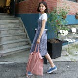 Tシャツ&チェックワンピースセット バストバンディング 伸縮 | PREMIUM K | 詳細画像13