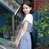 Tシャツ&チェックワンピースセット バストバンディング 伸縮 | PREMIUM K | 詳細画像16