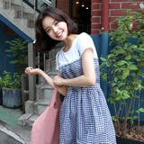 Tシャツ&チェックワンピースセット バストバンディング 伸縮 | PREMIUM K | 詳細画像17