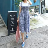 Tシャツ&チェックワンピースセット バストバンディング 伸縮 | PREMIUM K | 詳細画像23