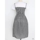 Tシャツ&チェックワンピースセット バストバンディング 伸縮 | PREMIUM K | 詳細画像3