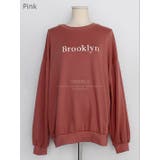 Pink | Brooklyn刺繍ロゴスウェット トレーナー 英字 | PREMIUM K