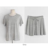 Gray | Tシャツ＆フレアパンツセット セットアアップ 上下セット | PREMIUM K
