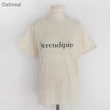 Oatmeal | SerendipityレタリングTシャツ ロゴT テキスト | PREMIUM K