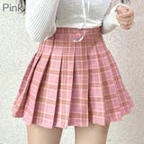 Pink | テニスプリーツスカート スカートパンツ チェック | PREMIUM K