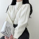 ふんわり袖のモックネックニット ハイネック ボリューム袖 | PREMIUM K | 詳細画像10