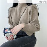 ふんわり袖のモックネックニット ハイネック ボリューム袖 | PREMIUM K | 詳細画像3