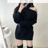 サイドオフショルダーニット ハイネック オフショル | PREMIUM K | 詳細画像13