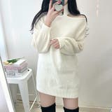 サイドオフショルダーニット ハイネック オフショル | PREMIUM K | 詳細画像6