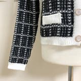 チェックノースリーブ&ニットカーディガンセット クロップド丈 スリムフィット | PREMIUM K | 詳細画像18