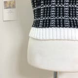 チェックノースリーブ&ニットカーディガンセット クロップド丈 スリムフィット | PREMIUM K | 詳細画像21