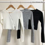 クロップド斜線ジップアップ スリムフィット アウター | PREMIUM K | 詳細画像1