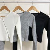 クロップド斜線ジップアップ スリムフィット アウター | PREMIUM K | 詳細画像16