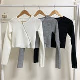 クロップド斜線ジップアップ スリムフィット アウター | PREMIUM K | 詳細画像18