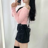 モヘアテイストオフショルダーニット クロップド丈 スリムフィット | PREMIUM K | 詳細画像11