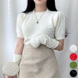 Ivory | ハンドウォーマー&パフスリーブニット ファーテイスト セット | PREMIUM K