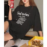 英文字チュニック丈半袖Tシャツ | Primazel | 詳細画像4