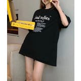 英文字チュニック丈半袖Tシャツ | Primazel | 詳細画像6