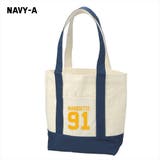 ネイビー-A | Ol Basics バイカラートートバッグ | printrium