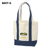 ネイビー-A | Ol Basics バイカラートートバッグ | printrium