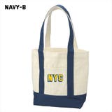 ネイビー-B | Ol Basics バイカラートートバッグ | printrium