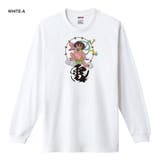 ホワイト-A | NIPOP（ニポップ） 長袖Tシャツ 雷神 | printrium