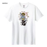 ホワイト-B | NIPOP（ニポップ） 半袖Tシャツ 雷神 | printrium