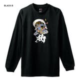 ブラック-B | NIPOP（ニポップ） 長袖Tシャツ 風神 | printrium