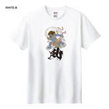 ホワイト-B | NIPOP（ニポップ） 半袖Tシャツ 風神 | printrium