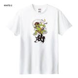 ホワイト-C | NIPOP（ニポップ） 半袖Tシャツ 風神 | printrium
