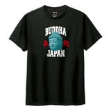 ブラック | NIPOP（ニポップ） 半袖Tシャツ 仏陀 | printrium