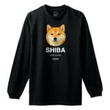 ブラック | Moftique（モフティック） 長袖Tシャツ 柴犬 | printrium