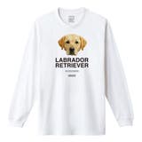 ホワイト | Moftique（モフティック） 長袖Tシャツ ラブラドールレトリーバー | printrium