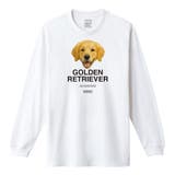 ホワイト | Moftique（モフティック） 長袖Tシャツ ゴールデンレトリバー | printrium