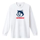 ホワイト | Moftique（モフティック） 長袖Tシャツ キャットイラスト | printrium