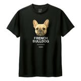 ブラック | Moftique（モフティック） 半袖Tシャツ フレンチブルドッグ | printrium