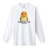 ホワイト | Moftique（モフティック） 長袖Tシャツ シロハラインコ | printrium