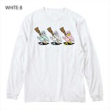 ホワイト-B | Moftique（モフティック） 長袖Tシャツ ポップバードイラスト | printrium