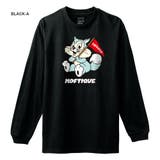 ブラック-A | Moftique（モフティック） 長袖Tシャツ レディース | printrium