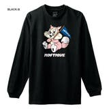 ブラック-B | Moftique（モフティック） 長袖Tシャツ レディース | printrium