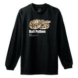 ブラック | Moftique(モフティック) 長袖Tシャツ ボールパイソン | printrium