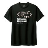 ブラック | Moftique(モフティック) 半袖Tシャツ カリフォルニアキングスネーク | printrium